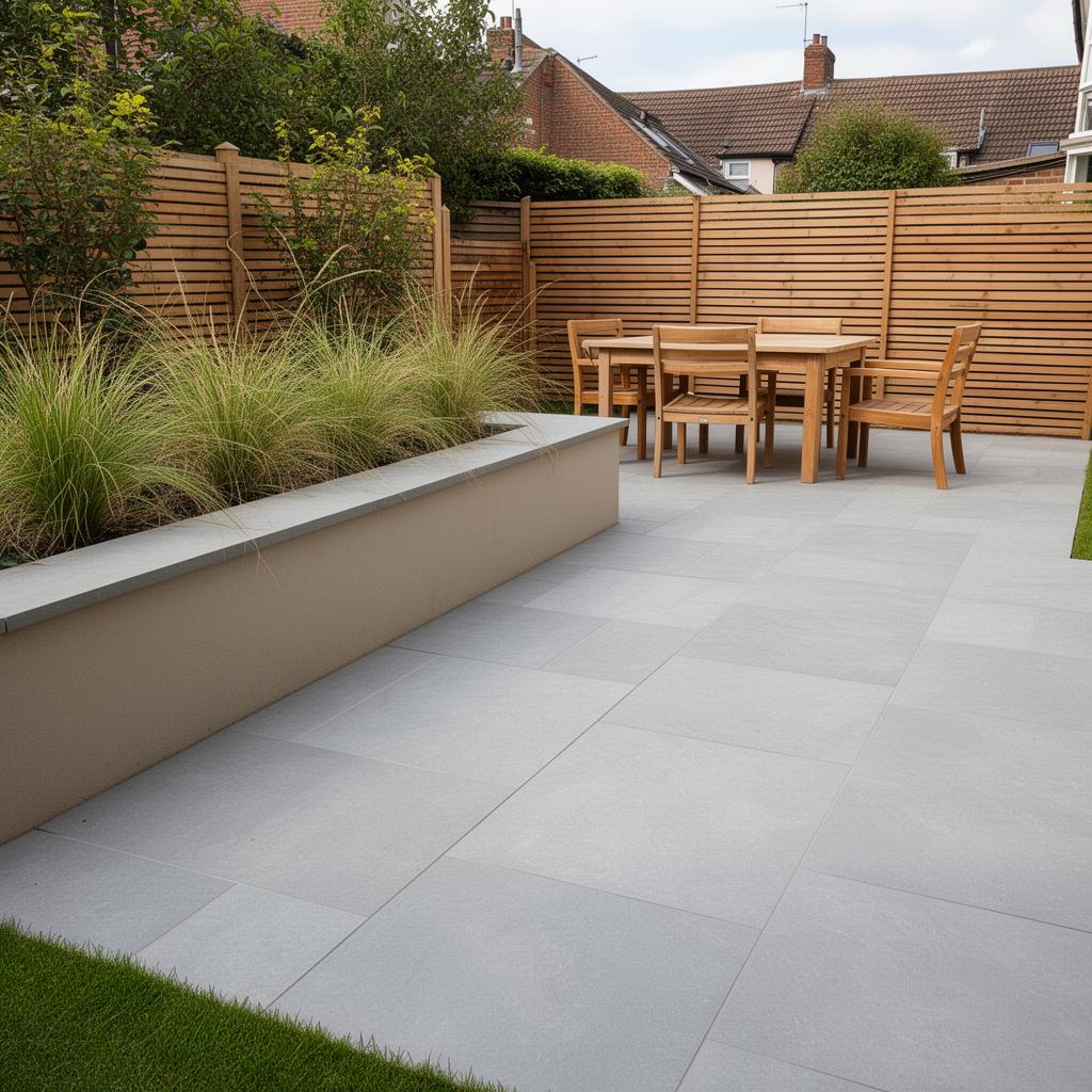 Coastal patio with sea view